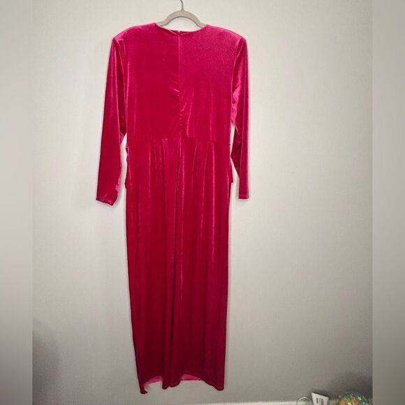 Eloquii Knot front Velvet Maxi Dress NWT - Picture 7 of 7